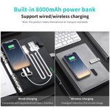 Custom Logo Wireless Charging Notebook Business Gift