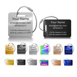 Custom Laser Engraved Stainless Steel Luggage Name Tag