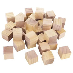 Wooden Cubes for Arts and Crafts