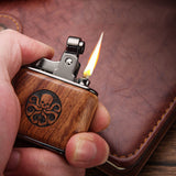 Metal Luxury Style Vintage Oil Kerosene Refillable Cigarette Lighter