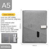 Custom Logo Wireless Charging Notebook Business Gift