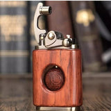 Kerosene Lighter Windproof Rosewood Retro Wood Personality Creative Cigarette Lighter Pure Copper