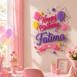 Personalized Happy Birthday Acrylic Frame