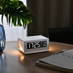 Digital Alarm Clock with Wireless Electric Charger