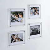 Clear Acrylic Magnetic Photo Frame for Desk & Home Display