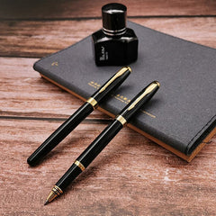 Luxury Hot sale High Quality Black Gold Plating Metal Roller Pen