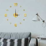 Acrylic Frameless Wall Clock Sticker