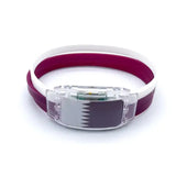 Qatar Flag Led Silicone Bracelet