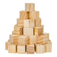 Wooden Cubes for Arts and Crafts