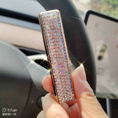 USB Rechargeable Electric Lighters Luxury Rhinestone Bling Diamond Windproof Lighter