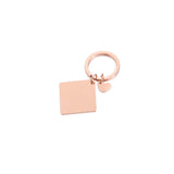 Personalized Best Friend Heart Keychain
