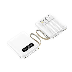 4 in 1 Mini Power Bank (White Color)