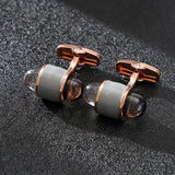 Men’s Personalized Bullet-Shaped Copper Cufflinks