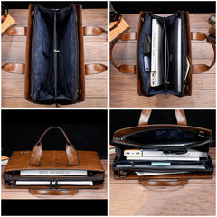 PU leather laptop bag business suitcase