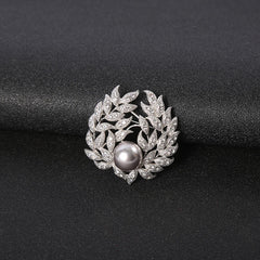 Fashion Pearl Floral Brooch for Women – Scarf & Dress Pin