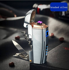 High quality Multifunction Dual Arc Lighter Electric Rechargeable Cigarette Lighters
