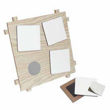 Replaceable Magnetic Sticker Dye Sublimation wood Grain