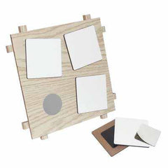 Replaceable Magnetic Sticker Dye Sublimation wood Grain