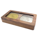 Solid Wood Black Walnut Commemorative Coin Badge Medal