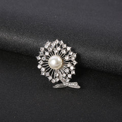 Fashion Pearl Floral Brooch for Women – Scarf & Dress Pin