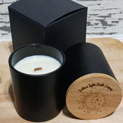 NOUM - Arabic Oudh Scented Glass Candle with Bamboo Lid