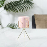 Ceramic Candle stand with Metal Frame