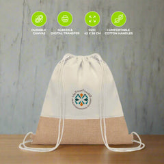 Jute Base Cotton String Bag