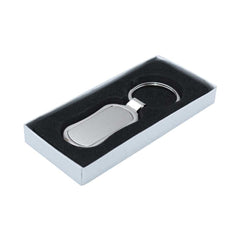 Rectangular Oval Metal Keychains