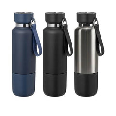 Multi-function SS Bottles, Double Wall, Base Cup, Lanyard, 500ml