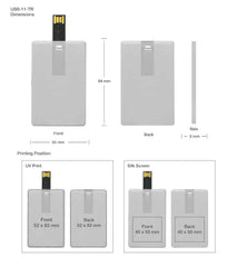 Transparent Card Size USB Flash Drives