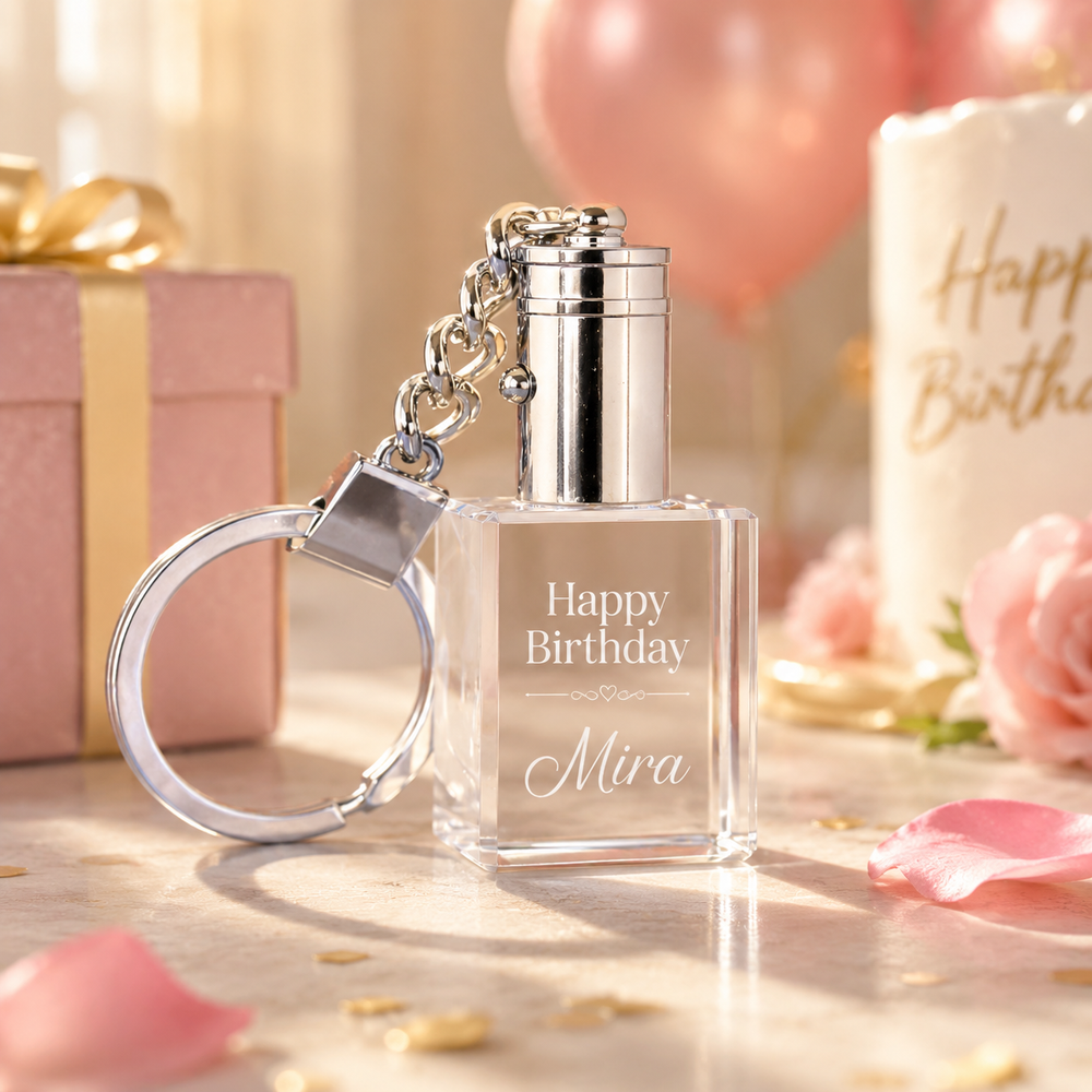 Personalized Crystal Keychain