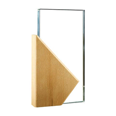 Rectangle Wooden Crystal Awards in Hardboard Box