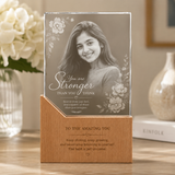 Rectangular Wood & Crystal Awards with Gift Box