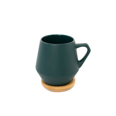 Eco-Neutral Ceramic Mug with Bamboo Lid