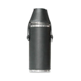 Luxury Leather Whiskey Canteen Set with Shot Glasses