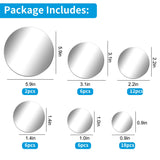 3D Mirror Wall Stickers, EEEkit Self-Adhesive Round Acrylic Wall Decals DIY