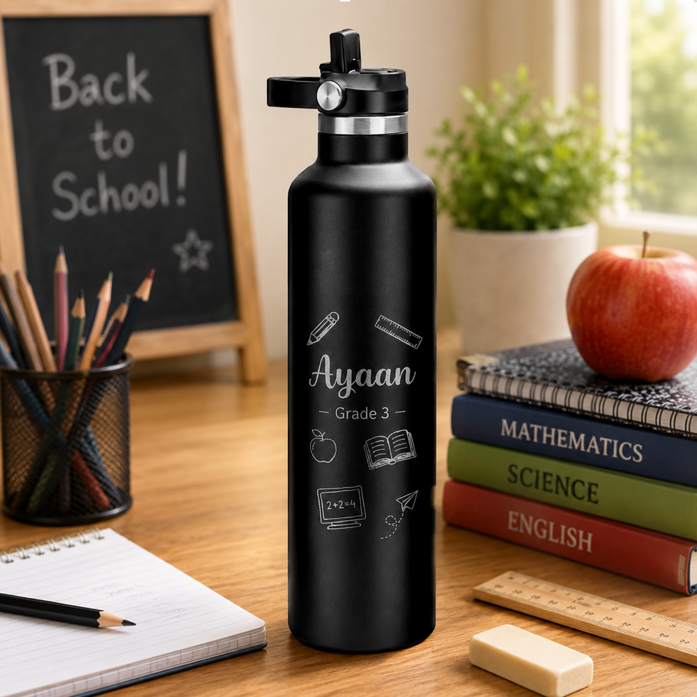 Stainless Steel Bottle with Sports Lid