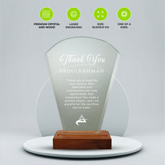 Trophy With Wooden Base