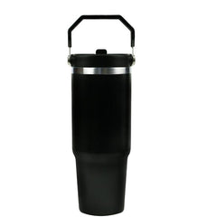 Tumbler with Handle & Straw SS Double Wall 900ml