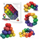 Relief Toys Fidget Toys Colorful Board Games Free Rotation Variable Shape
