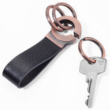 Troika Key-Click Leather Valet Keychain