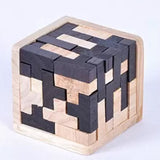 Montessori Early Education 3D wooden Block Jigsaw Puzzle Cubes