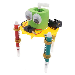Wooden Education Science Doodling Robot DIY  Kit Toy