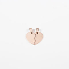 Pendant Broken Heart Couple Charms for Necklace