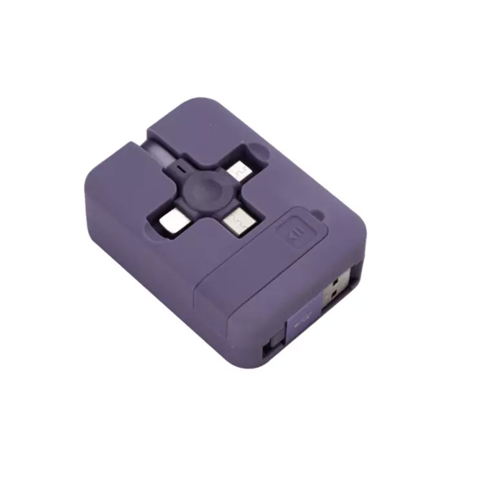 Portable 3 In 1 Retractable 8 Pin Type-C Micro USB Data Cable