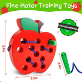 Wooden Threading Educational and Learning Montessori Activity Kids