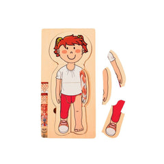 Kids' Wooden Learning Puzzle My Body 3D Jigsaw Puzzle