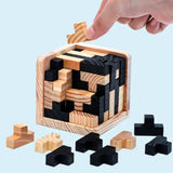 Montessori Early Education 3D wooden Block Jigsaw Puzzle Cubes