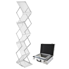 Acrylic/Aluminum Folding Brochure Display Stand