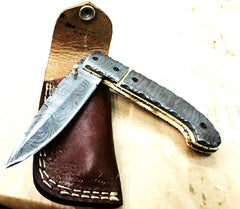 Damascus Fold with Metal Handle